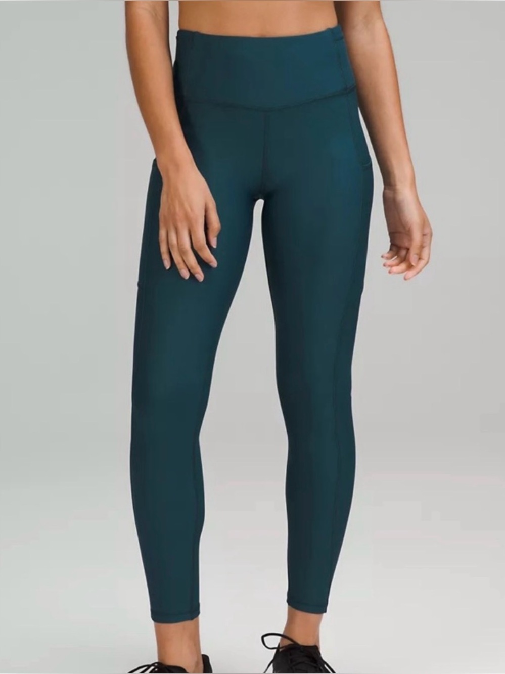 lululemon Fast & Free High Rise Legging *Fleece Lined | Size 6 | Green Jasper